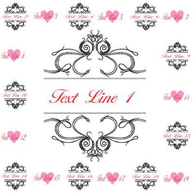 custom step and repeat banner design for wedding - Grey monogram